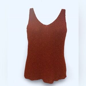 Orange Crochet Tank Hooked up by IOT